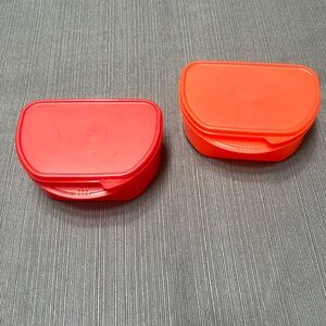 NEW!!    VINTAGE COLORFUL TUPPERWARE FRIDGE STACK FOOD STORAGE CONTAINERS